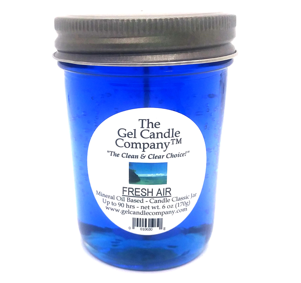 Fresh Air 90 Hour Gel Candle Classic Jar - Click Image to Close