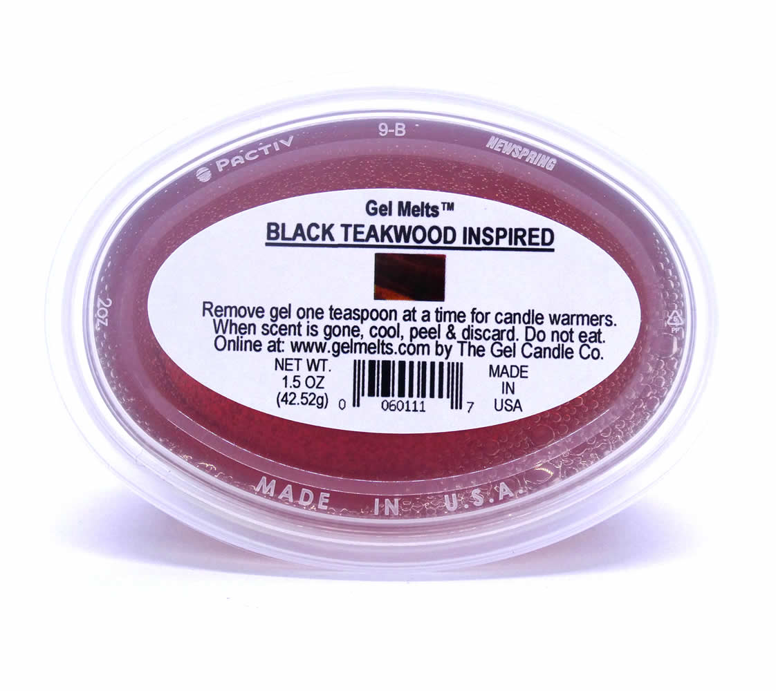 Black Teakwood Inspired Scented Gel Melts™ for warmer 3 pack