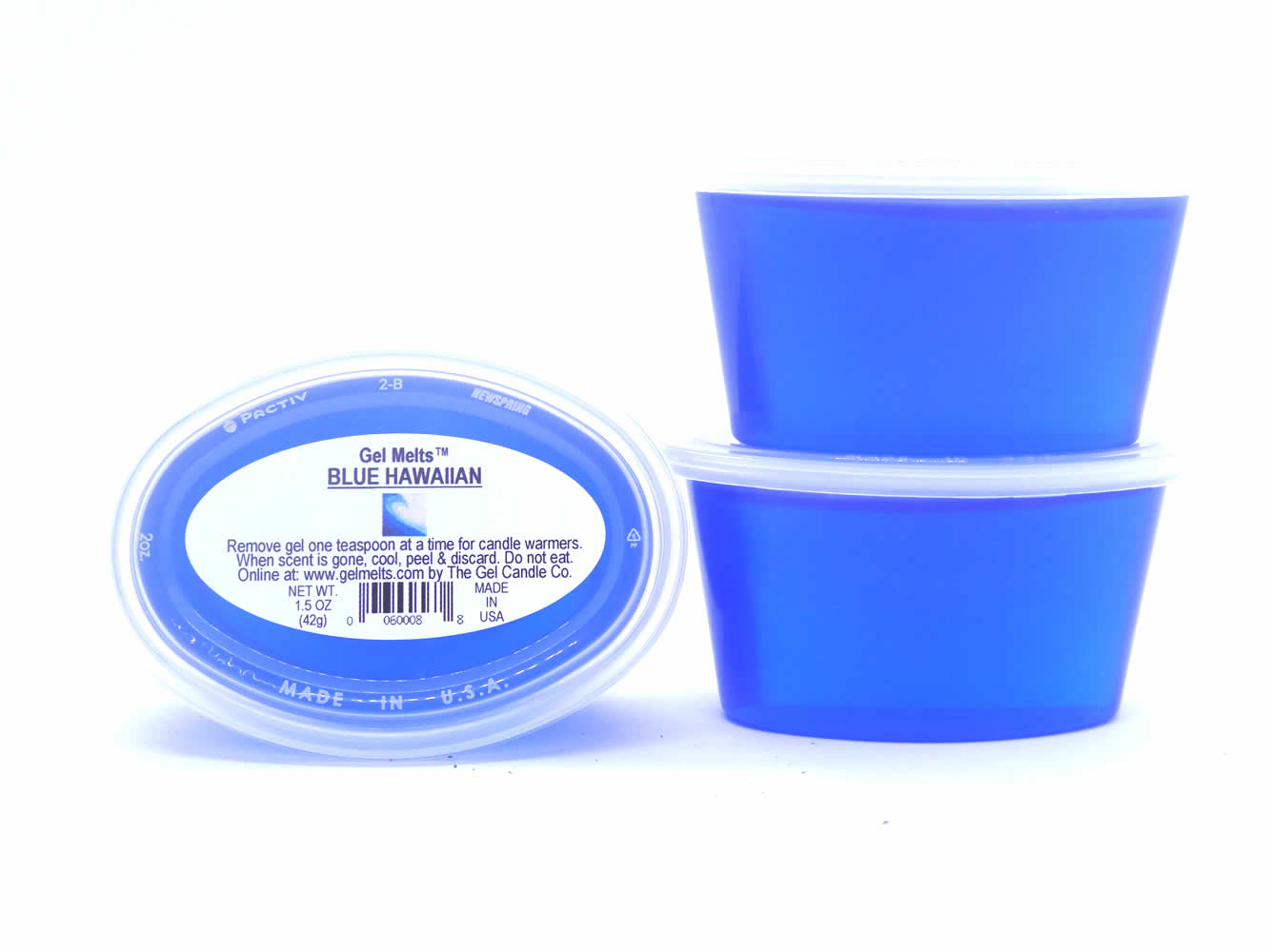 Blue Hawaiian scented Gel Melts™ gel wax for warmers - 3 pack - Click Image to Close