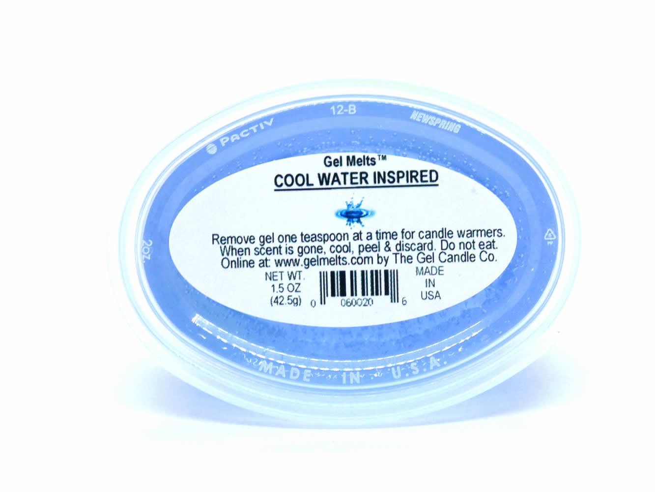 Cool Water Inspired scented Gel Melts™ for warmers - 3 pack - Click Image to Close