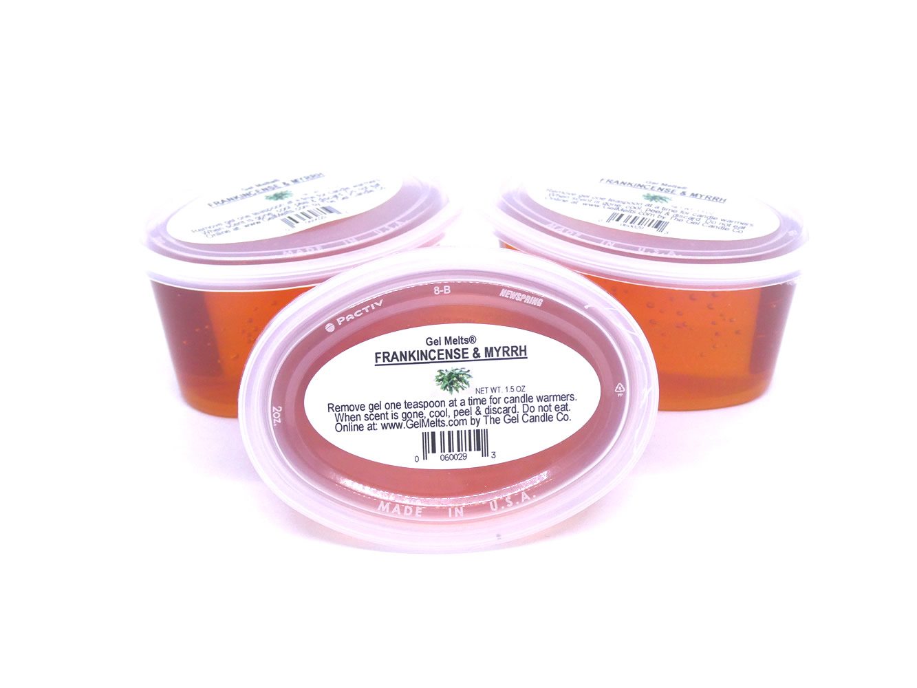 Frakincense And Myrrh scented Gel Melts™ for warmers - 3 pack