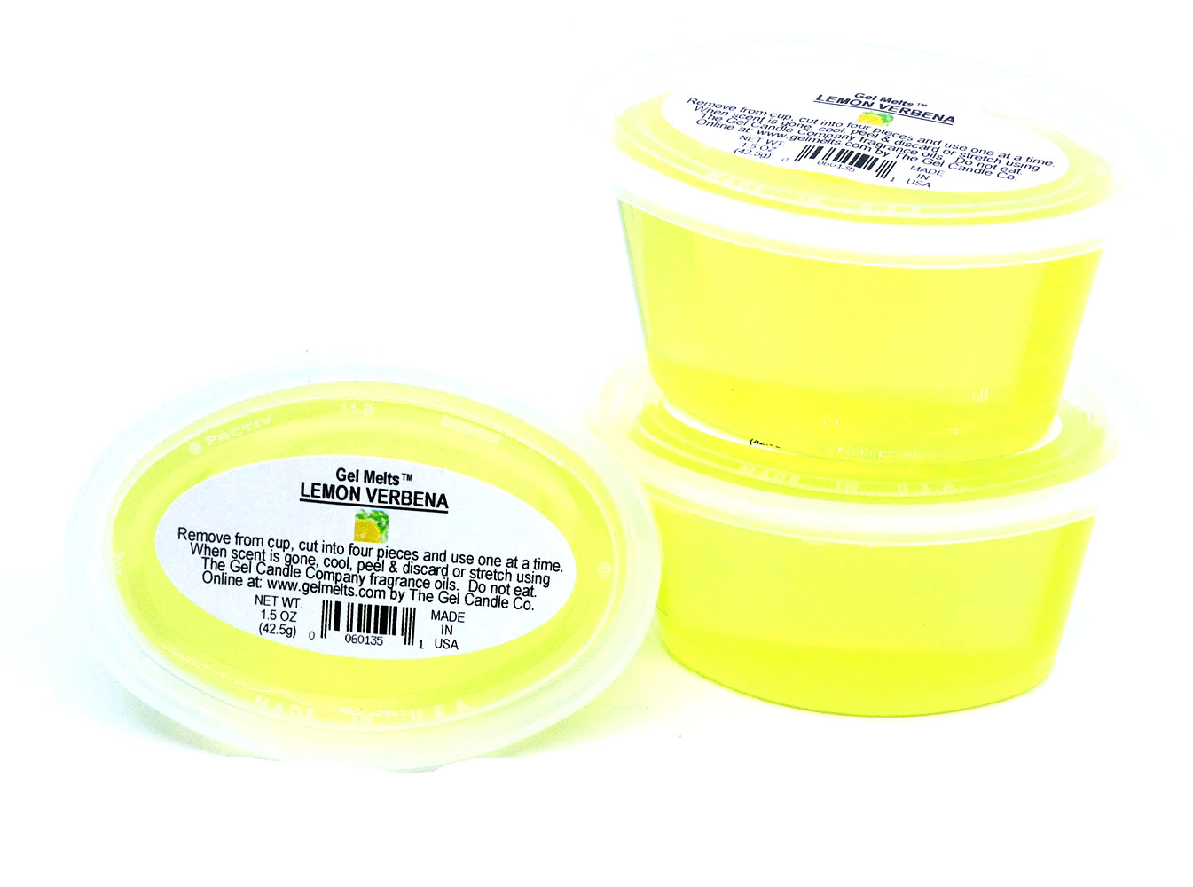Lemon Verbena scented Gel Melts™ for warmers - 3 pack