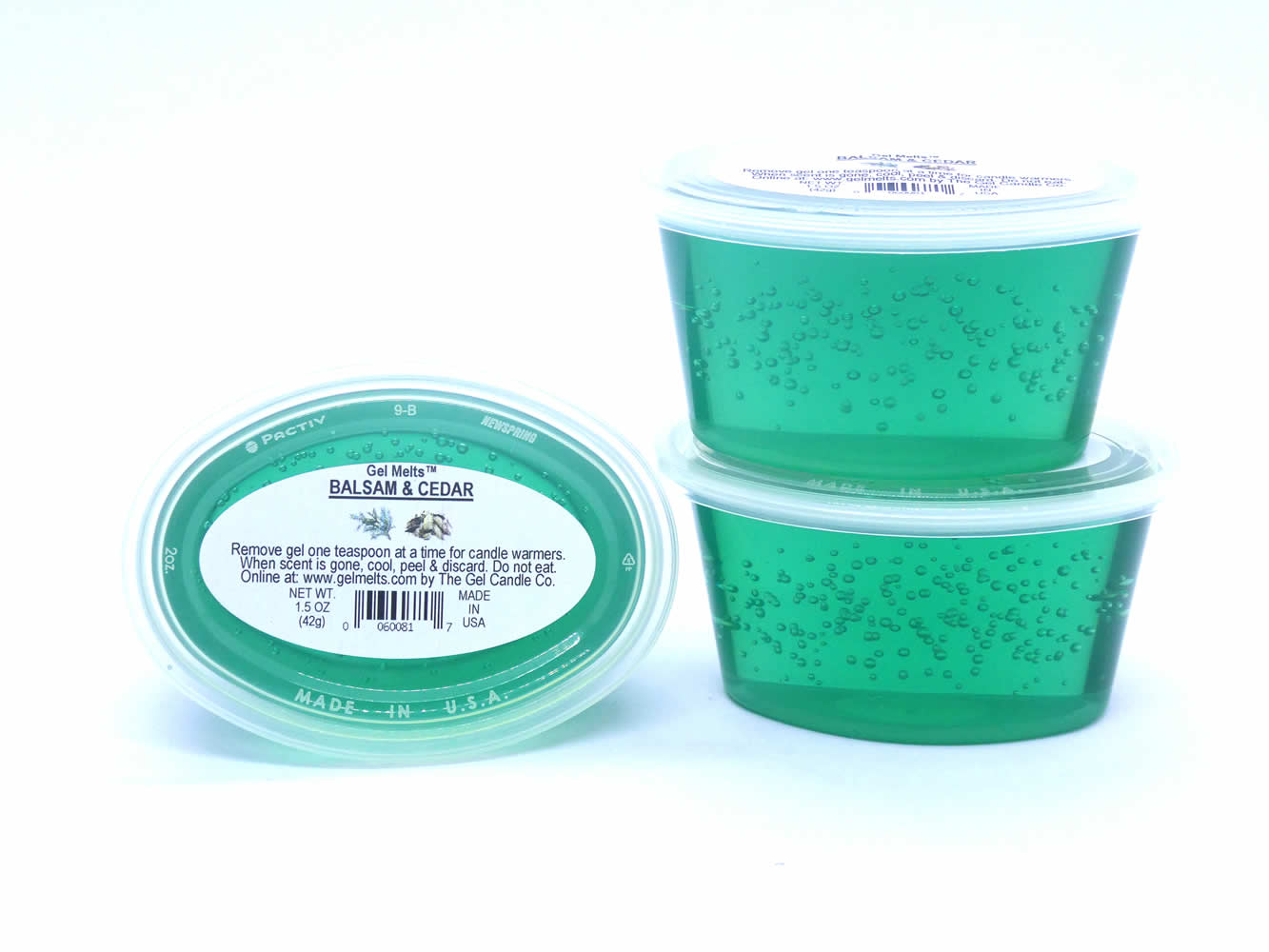 Balsam & Cedar scented Gel Melts™ for warmers - 3 pack