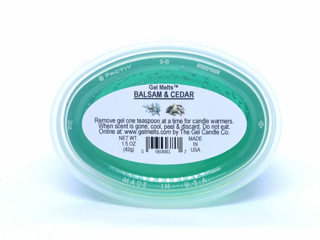 Balsam & Cedar scented Gel Melts™ for warmers - 3 pack - Click Image to Close