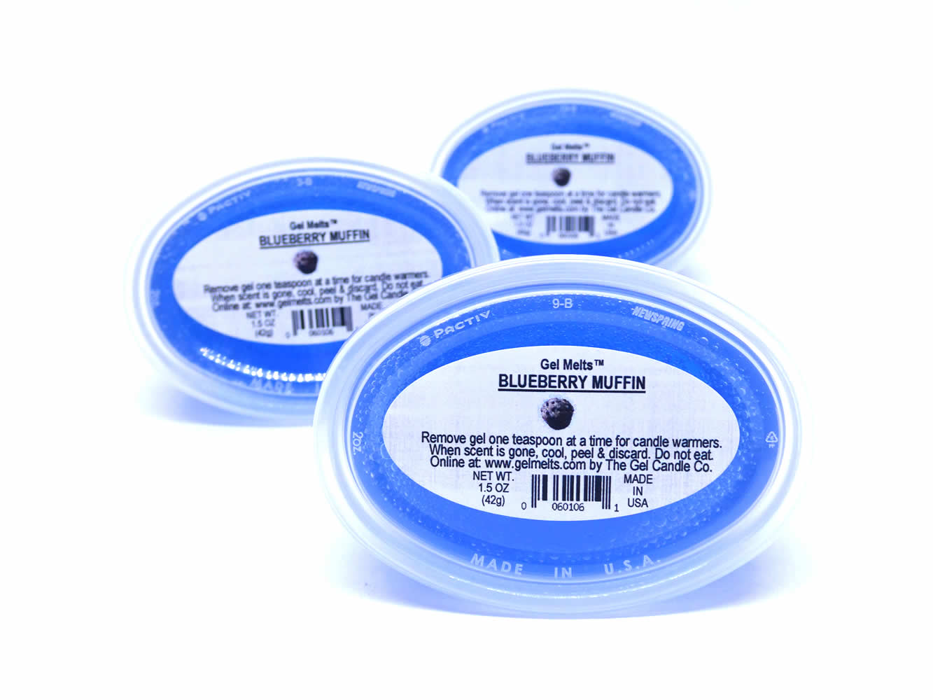 Blueberry Muffin scented Gel Melts™ Gel Wax for warmers - 3 pack