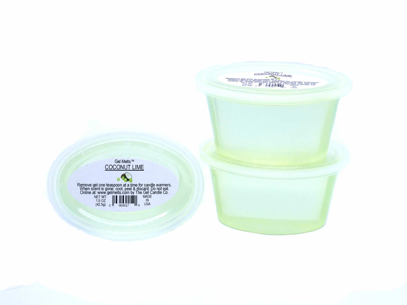Coconut Lime scented Gel Melts™ Gel Wax for warmers - 3 pack - Click Image to Close