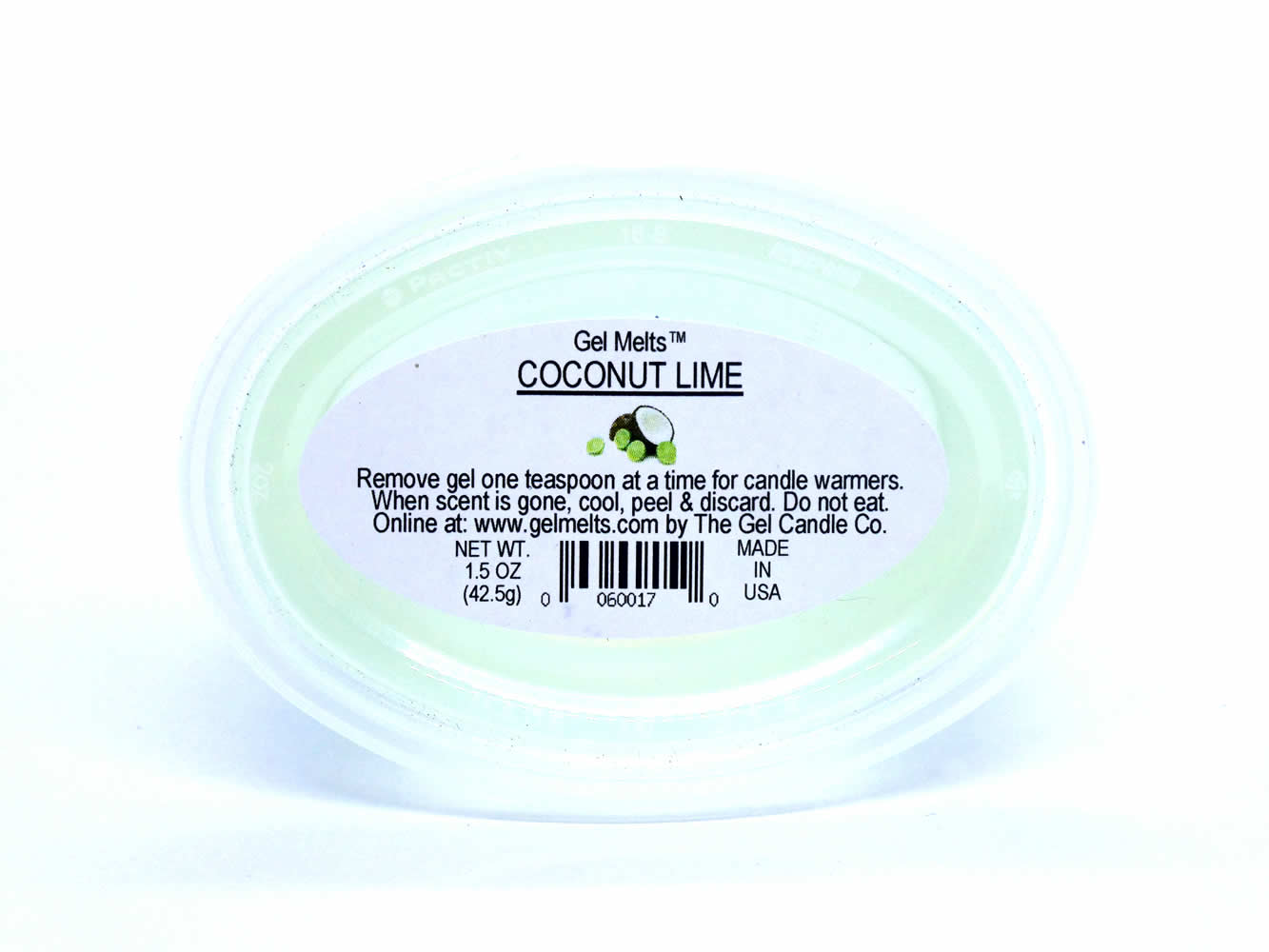 Coconut Lime scented Gel Melts™ Gel Wax for warmers - 3 pack