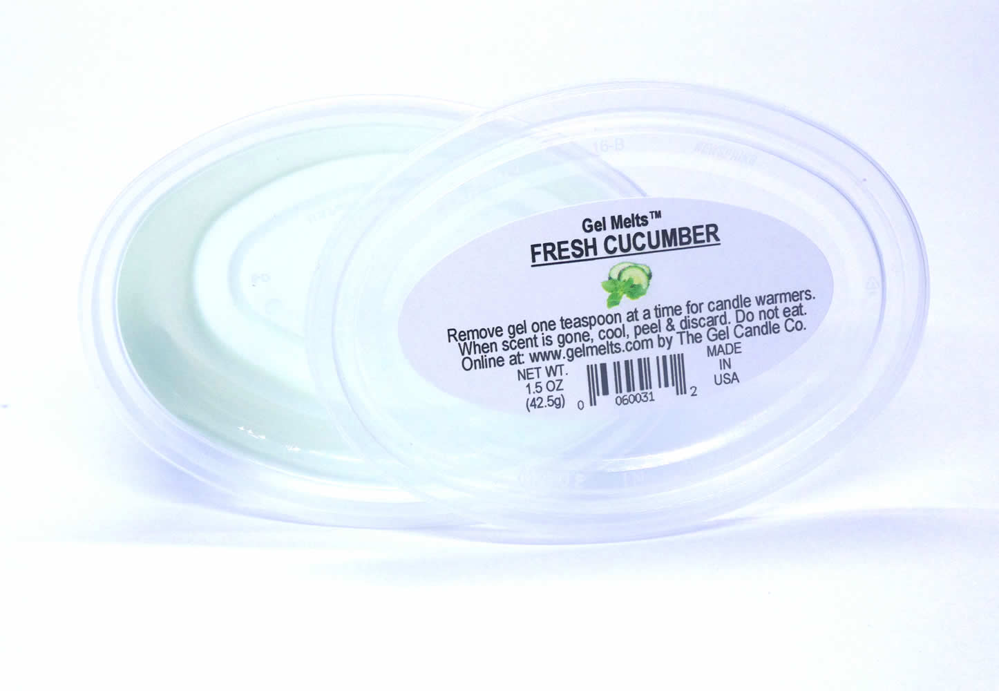 Fresh Cucumber scented Gel Melts™ Gel Wax for warmers - 3 pack - Click Image to Close