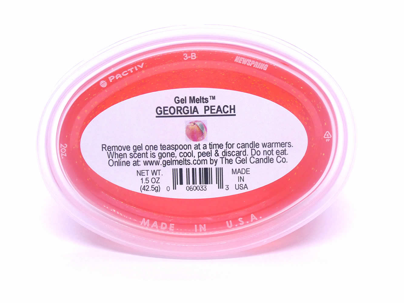 Georgia Peach scented Gel Melts™ Gel Wax for warmers - 3 pack