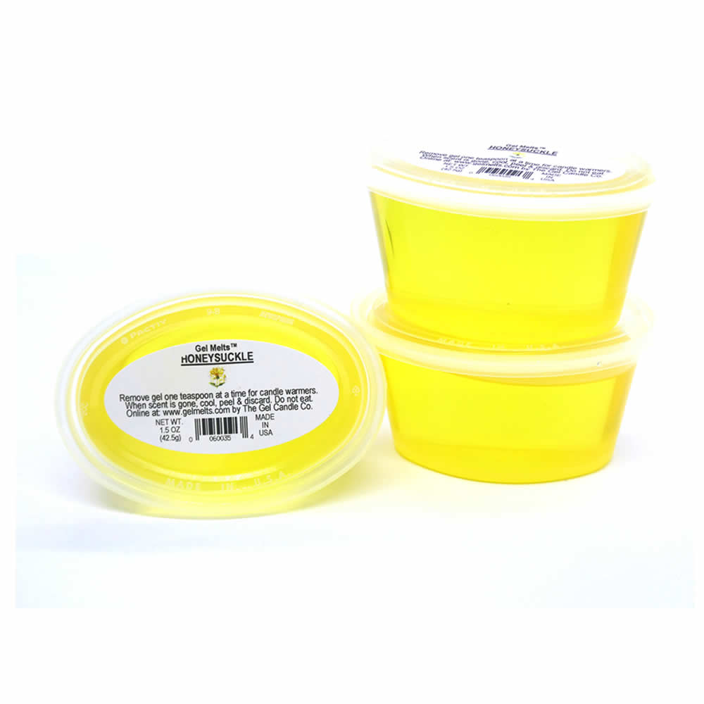 Honeysuckle scented Gel Melts™ Gel Wax for warmers - 3 pack