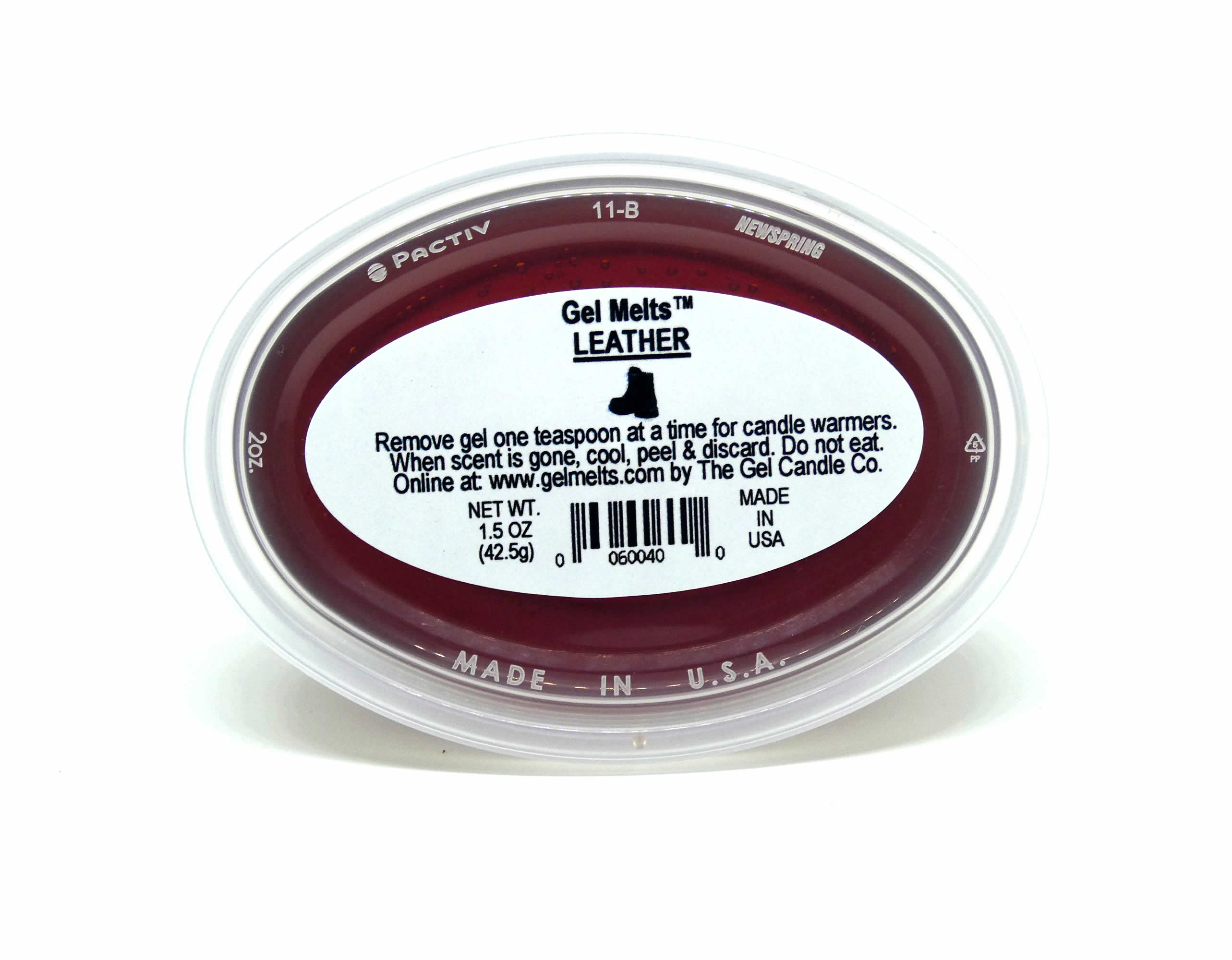 Leather scented Gel Melts™ for warmers - 3 pack