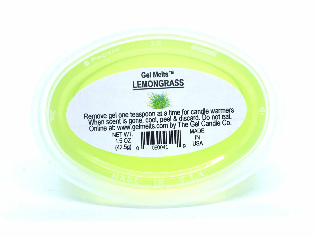 Lemongrass scented Gel Melts™ Gel Wax for warmers - 3 pack - Click Image to Close