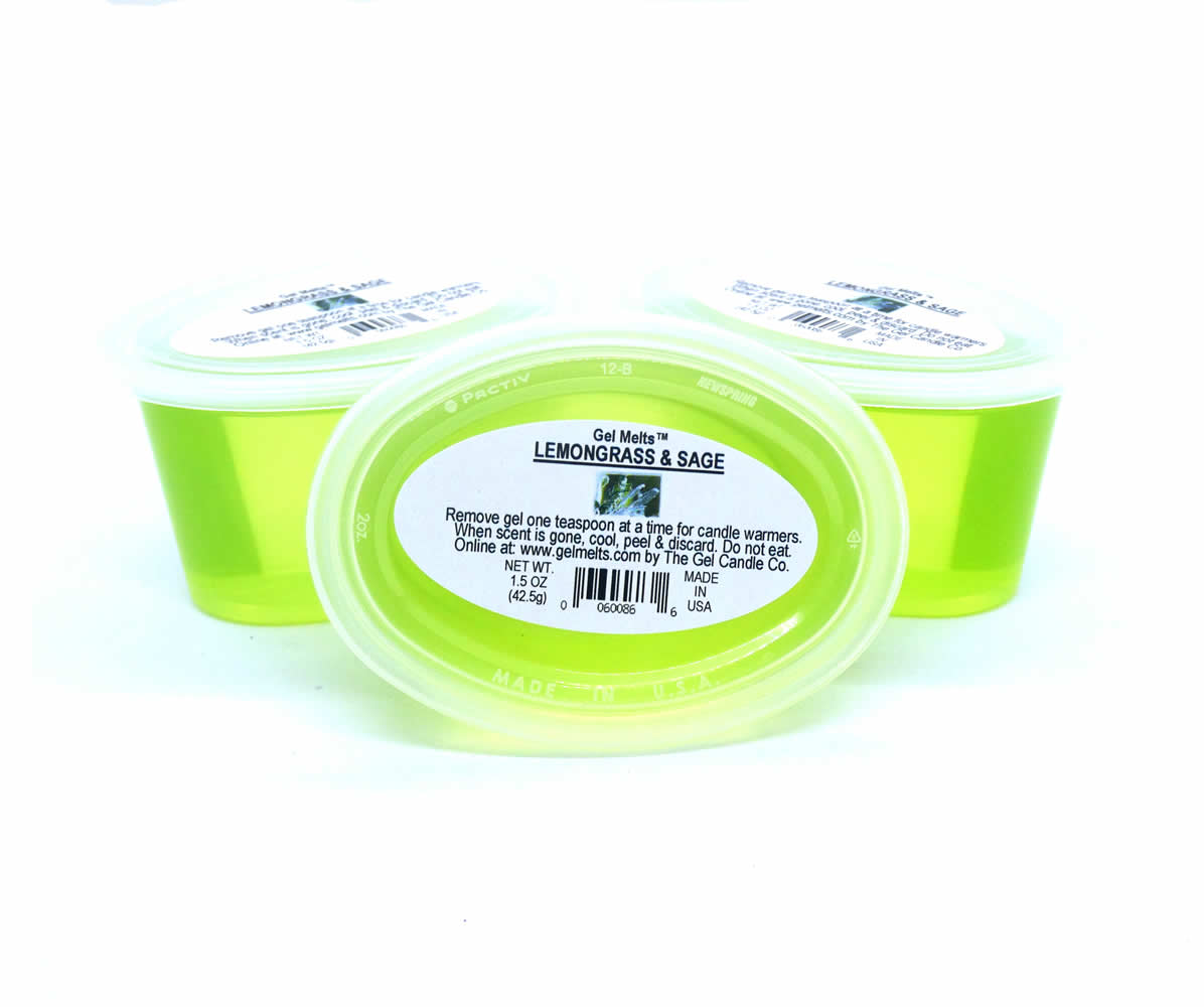 Lemongrass scented Gel Melts™ Gel Wax for warmers - 3 pack