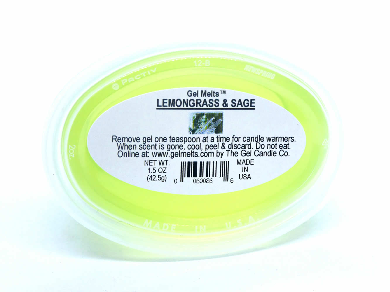 Lemongrass and Sage scented Gel Melts™ for warmers - 3 pack - Click Image to Close