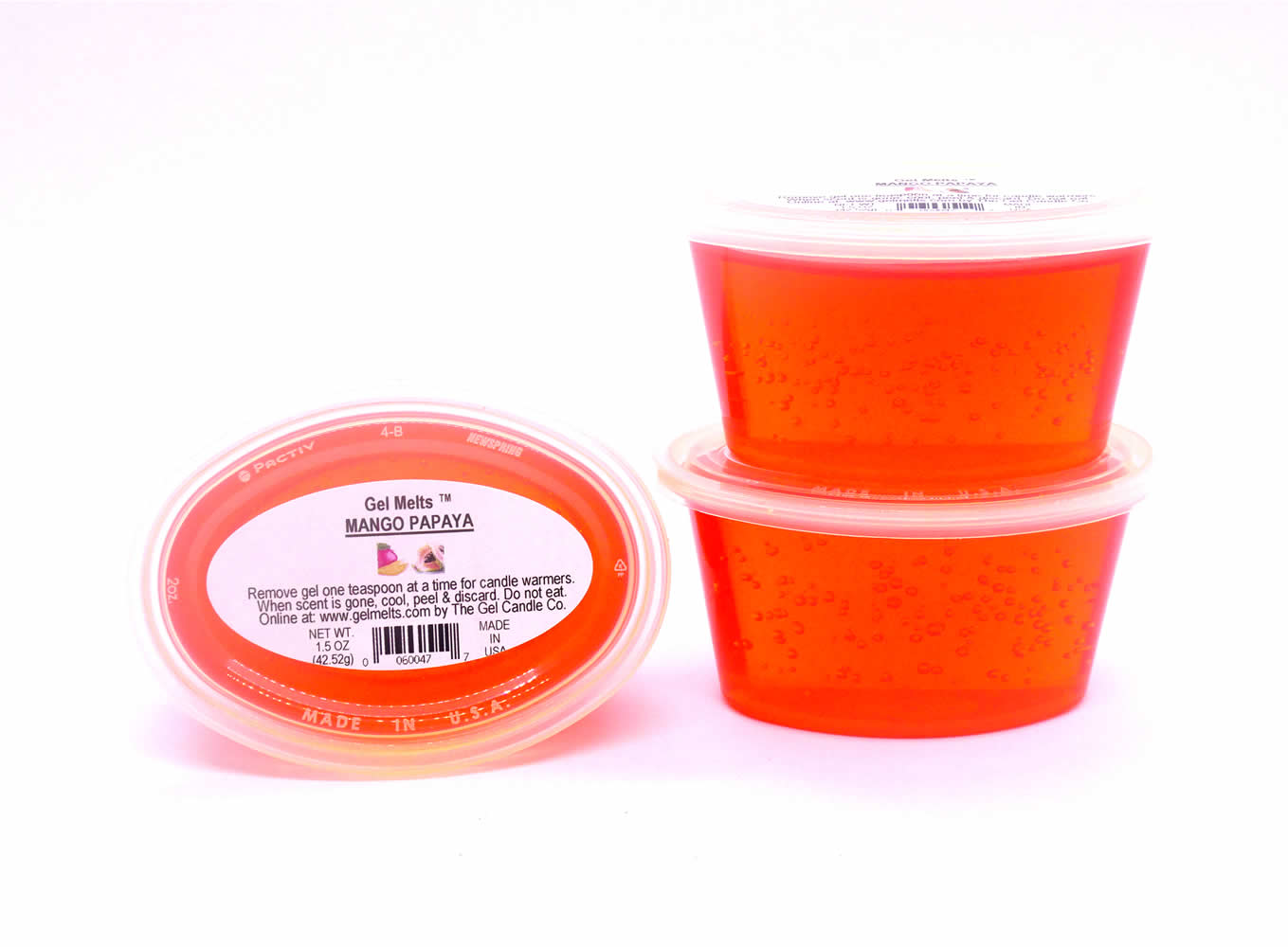 Mango Papaya scented Gel Melts™ Gel Wax for warmers - 3 pack