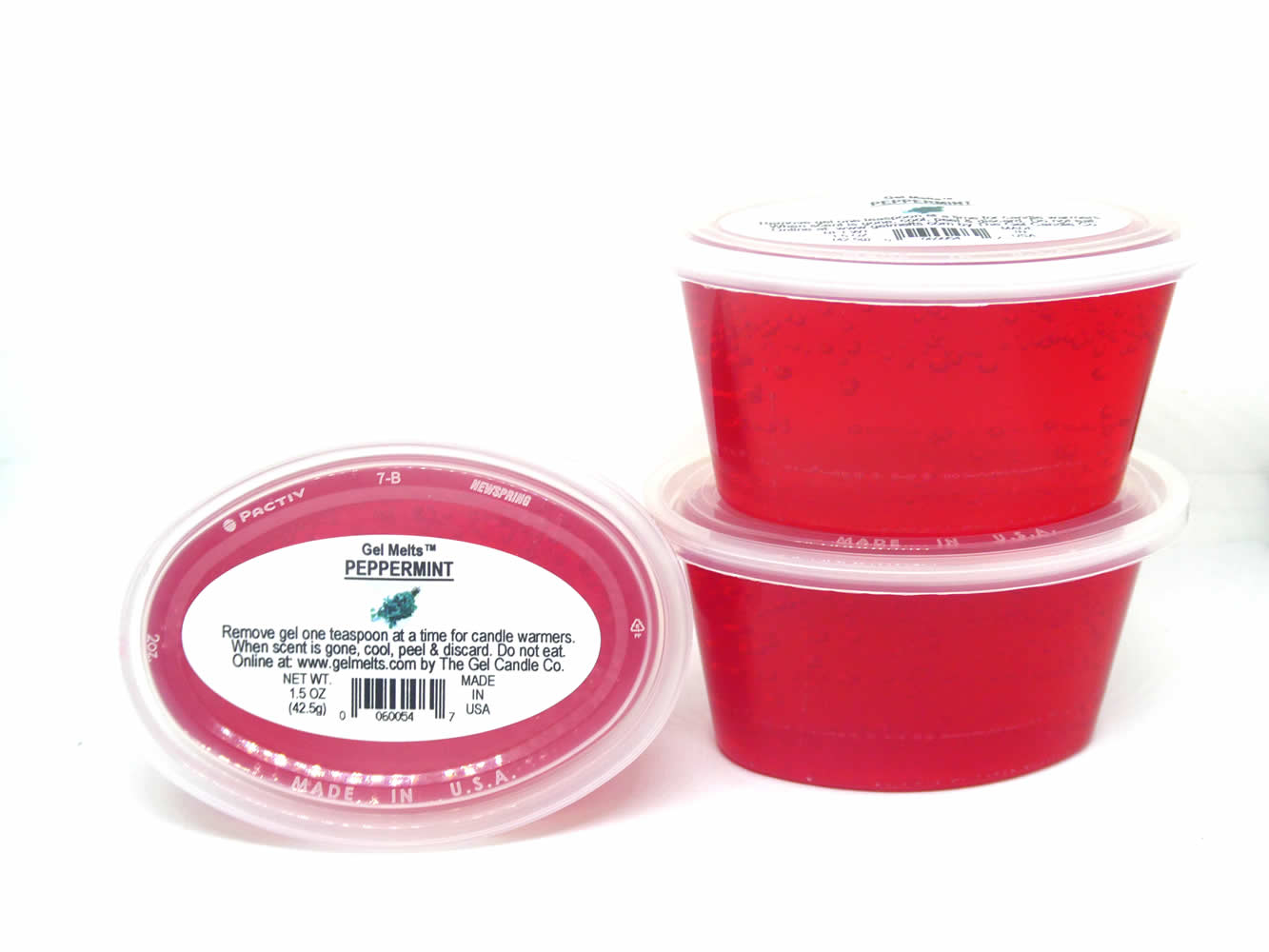Peppermint scented Gel Melts™ Gel Wax for warmers - 3 pack - Click Image to Close