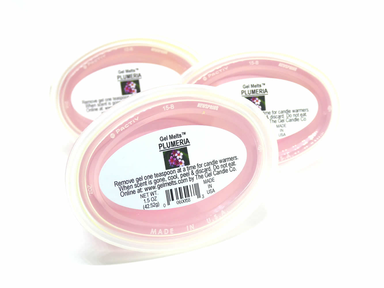 Plumeria scented Gel Melts™ Gel Wax for warmers - 3 pack - Click Image to Close