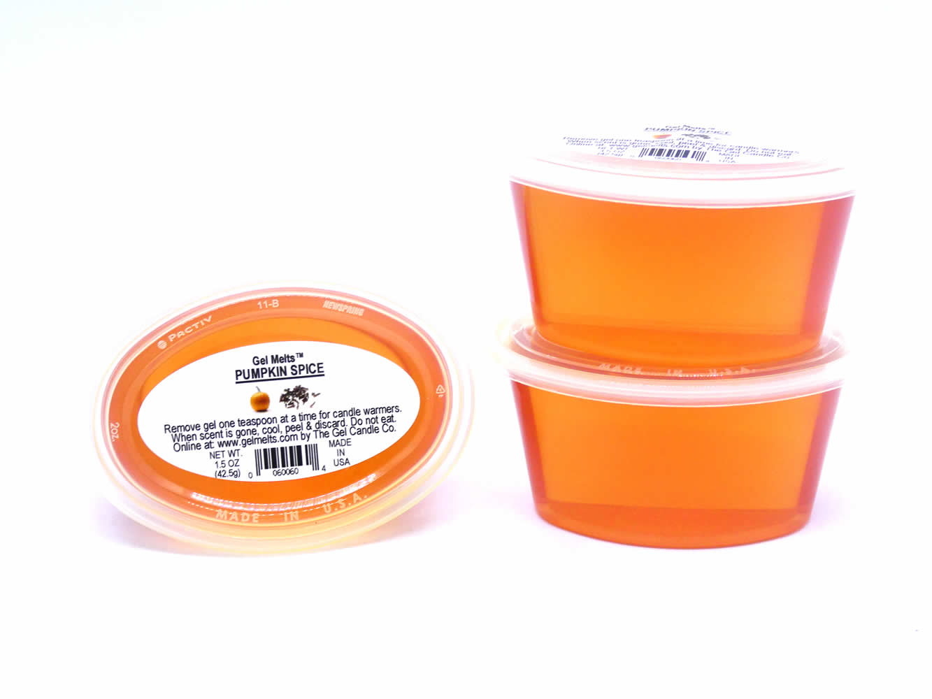 Pumpkin Spice scented Gel Melts™Gel Wax for warmers - 3 pack - Click Image to Close