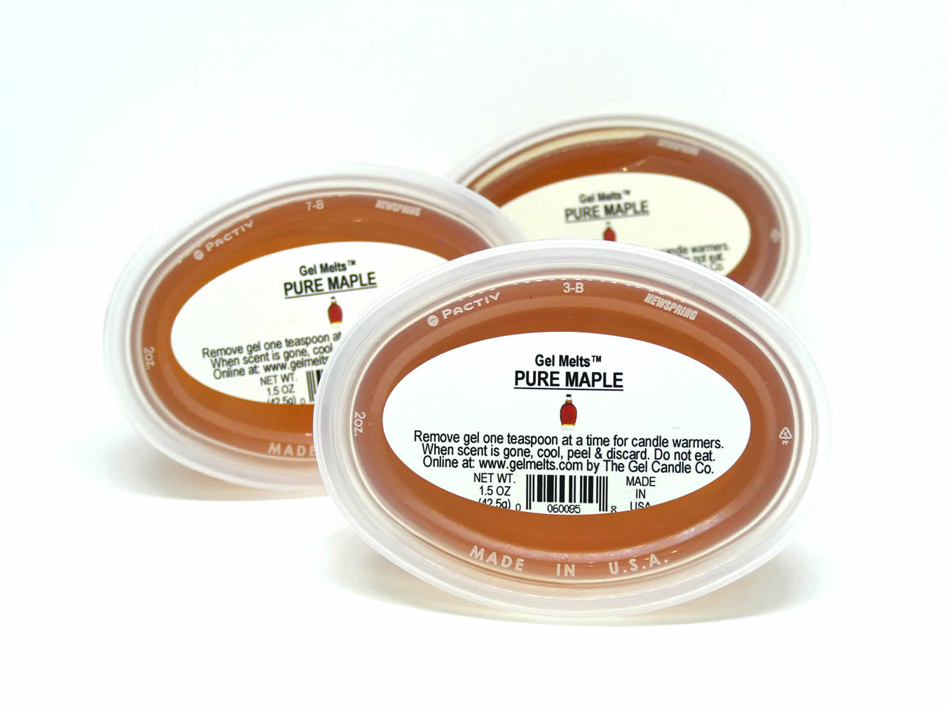 Pure Maple scented Gel Melts™ for warmers - 3 pack