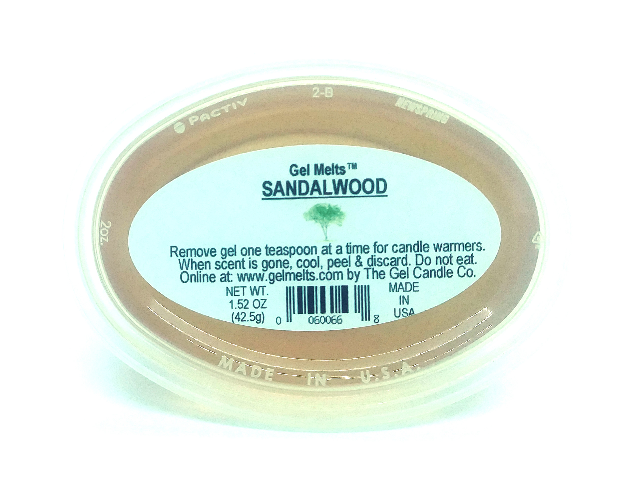 Sandalwood scented Gel Melts™ for warmers - 3 pack - Click Image to Close