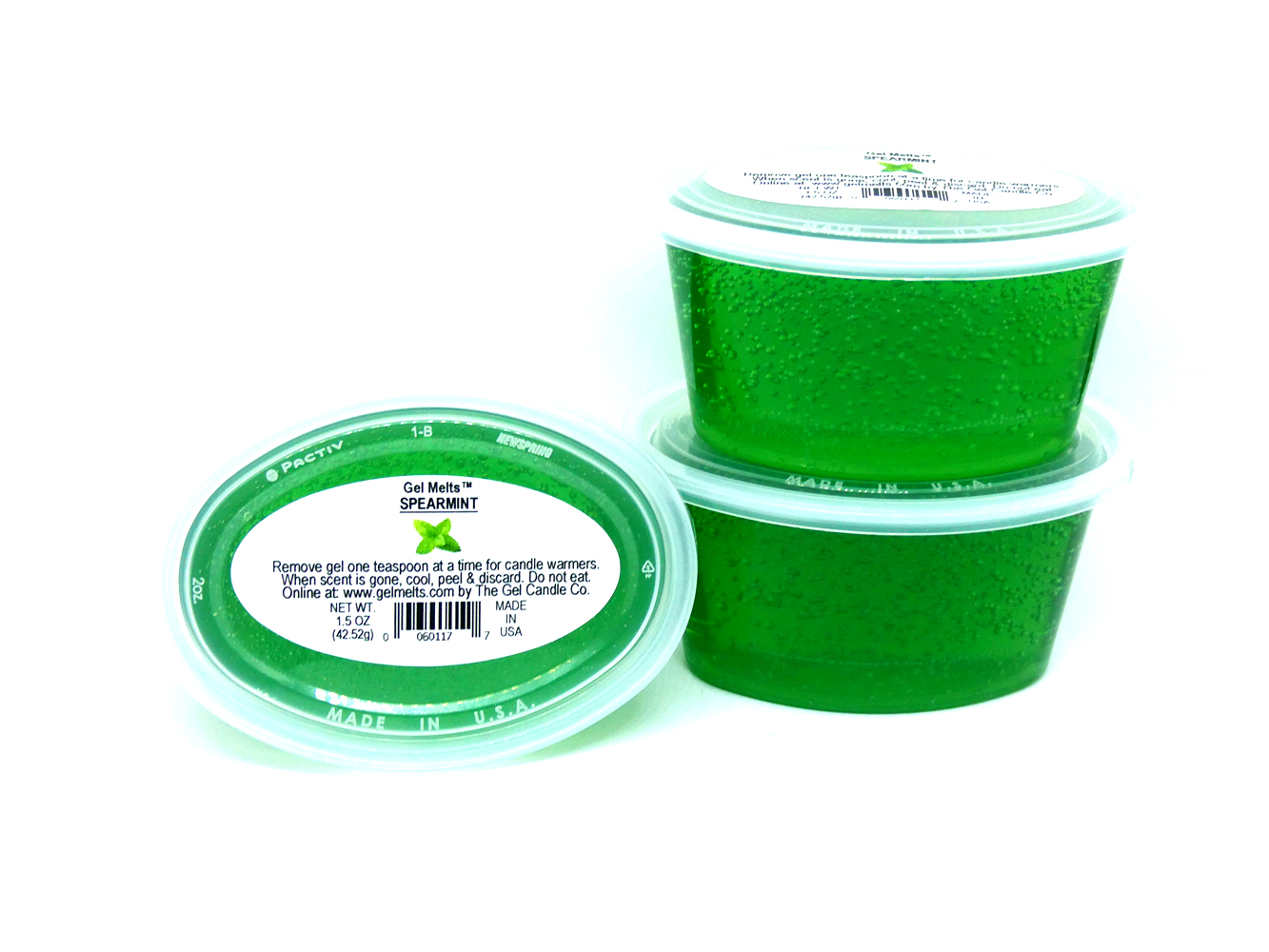 Spearmint Scented Gel Melts™ Gel Wax for warmers - 3 pack - Click Image to Close