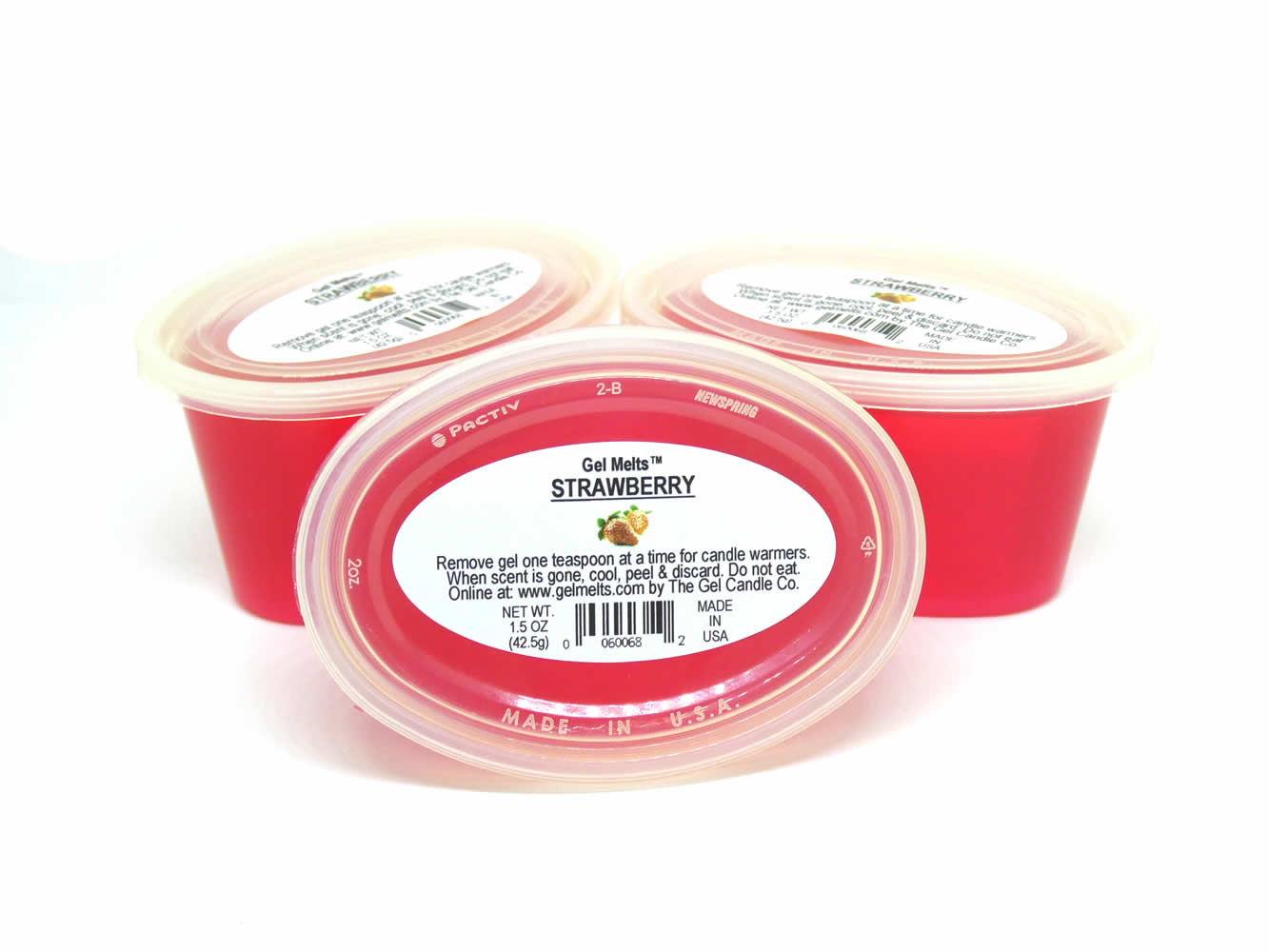 Strawberry scented Gel Melts™ Gel Wax for warmers - 3 pack [376] : The Gel  Candle Co, Scented Gel Candles for Sale Retail and Wholesale