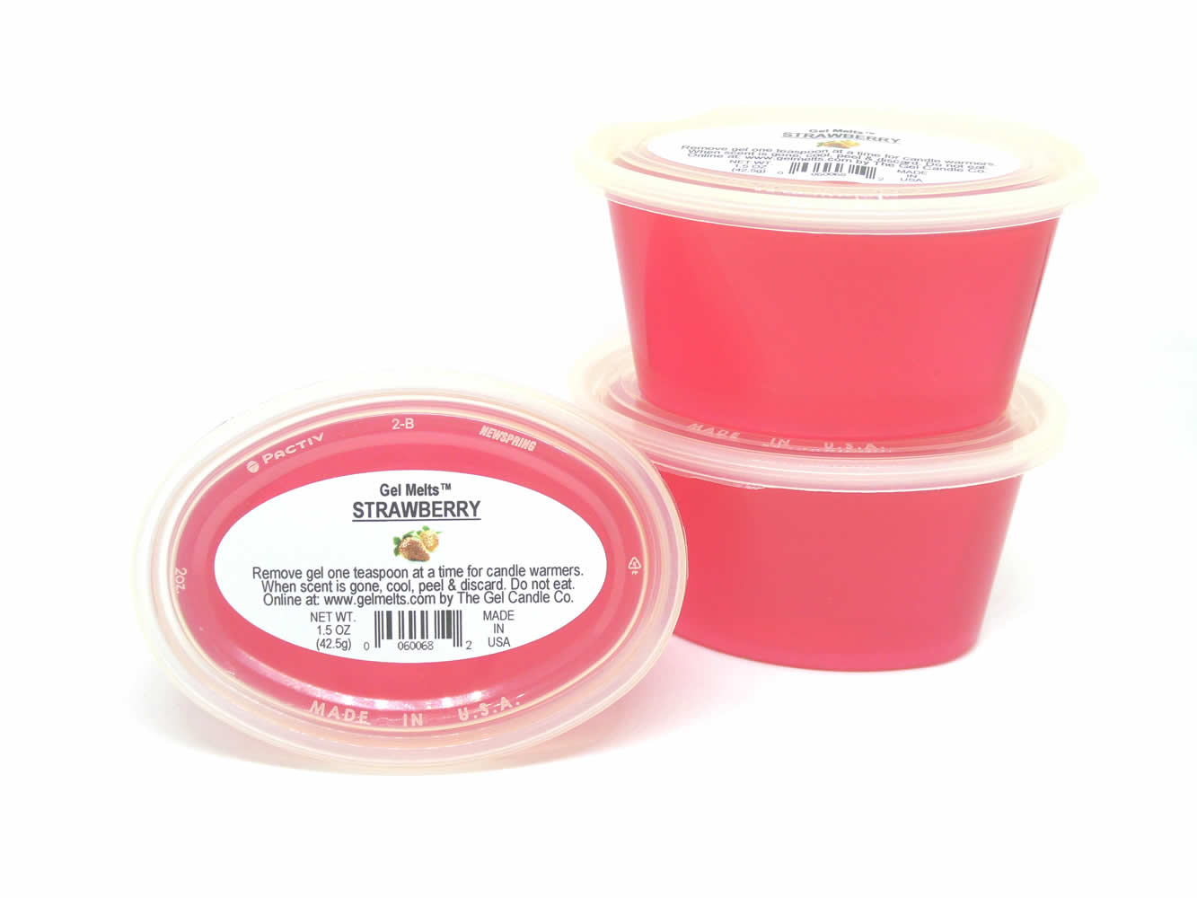 Strawberry scented Gel Melts™ Gel Wax for warmers - 3 pack [376] : The Gel  Candle Co, Scented Gel Candles for Sale Retail and Wholesale