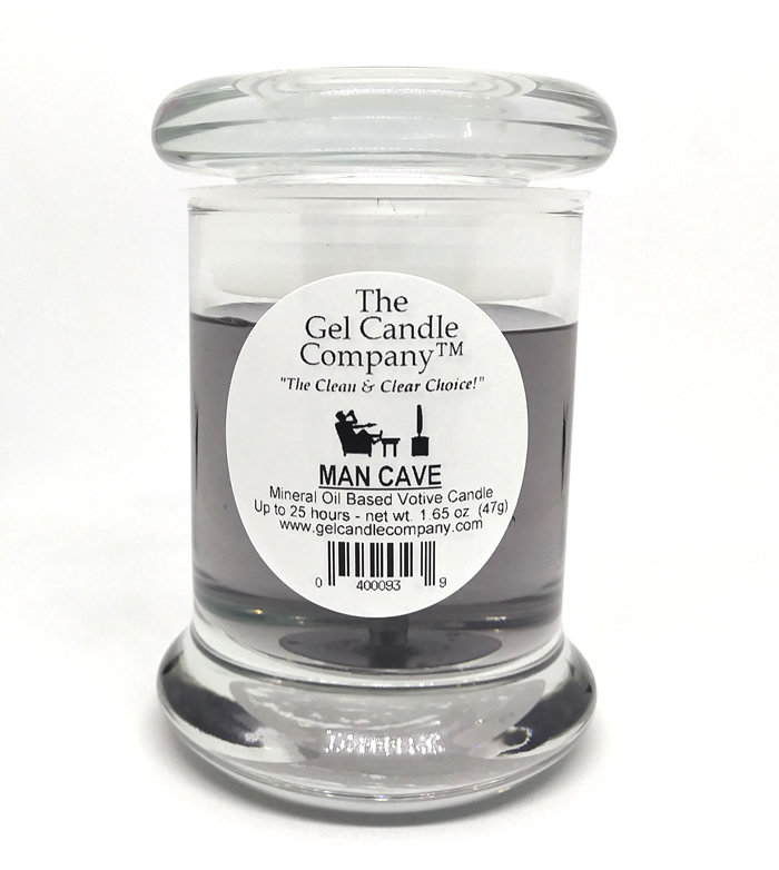 Man Cave Scented Gel Candle Votive - Click Image to Close