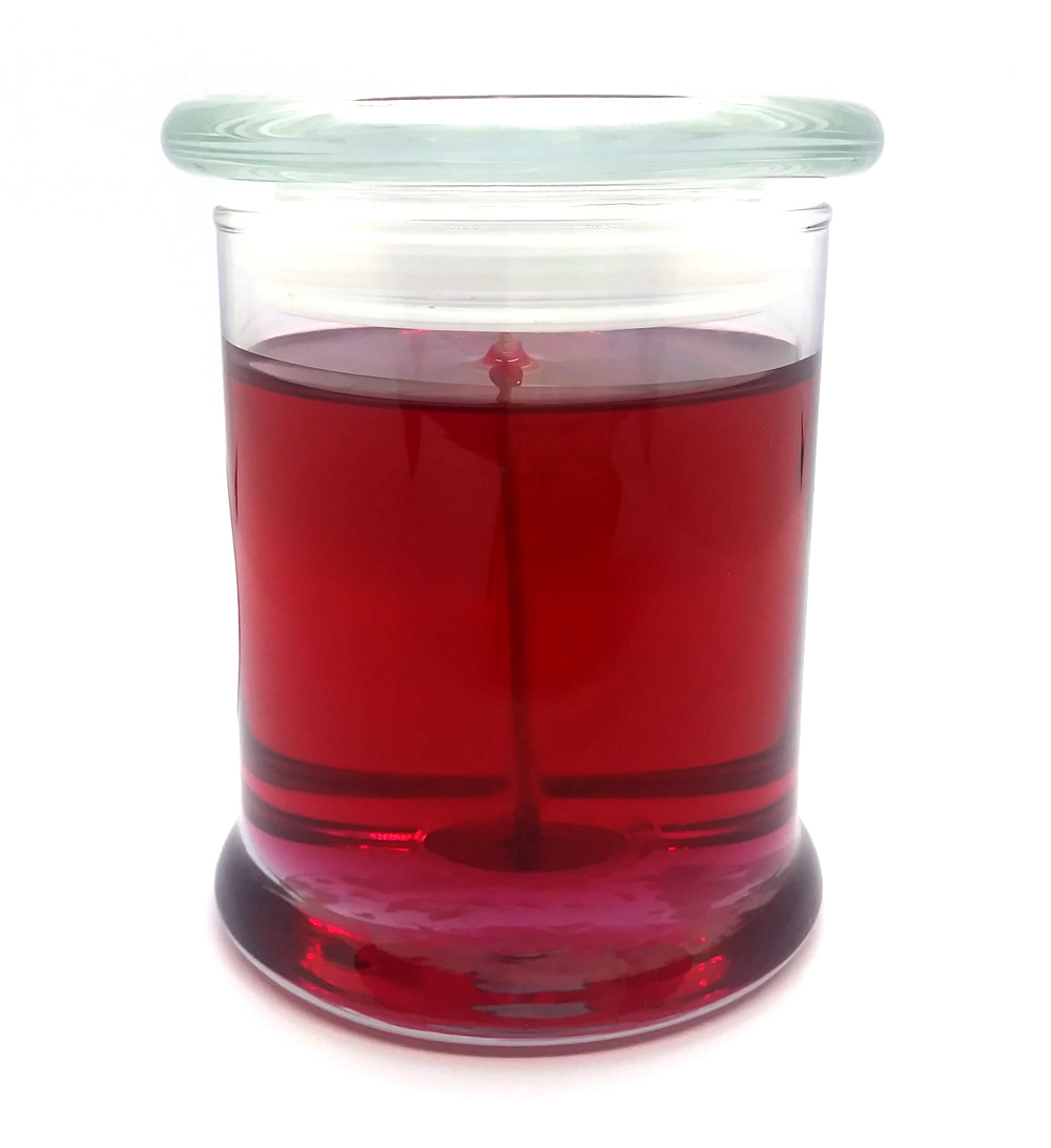 Rose Scented Gel Candle up to 120 Hour Deco Jar - Click Image to Close