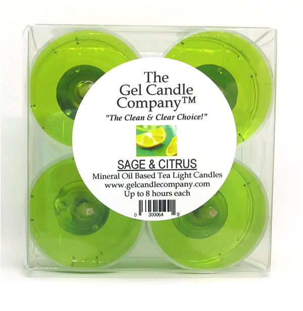 Lavender Scented Gel Candle Tea Lights 4 pk. [609] The Gel Candle