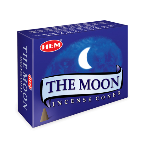 The Moon - Box of 10 Incense Cones - Click Image to Close