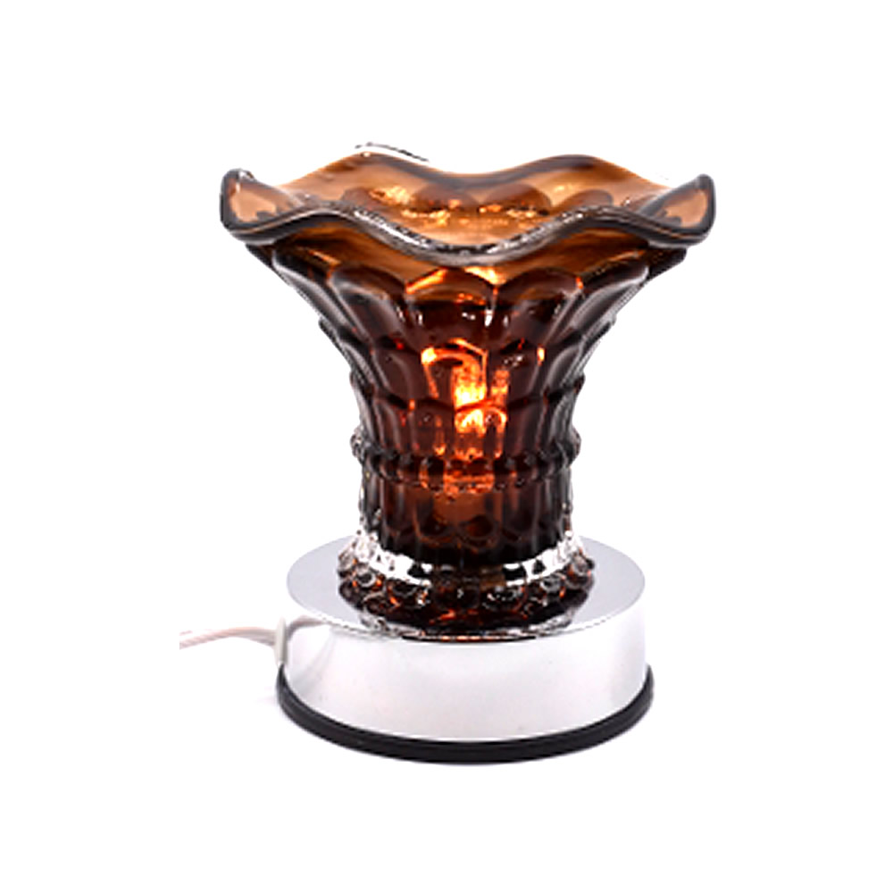 Brown Glass Touch Activation Warmer Diffuser - Click Image to Close