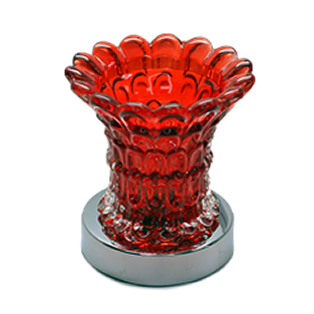 Red Glass Touch Activation Warmer Diffuser - Click Image to Close