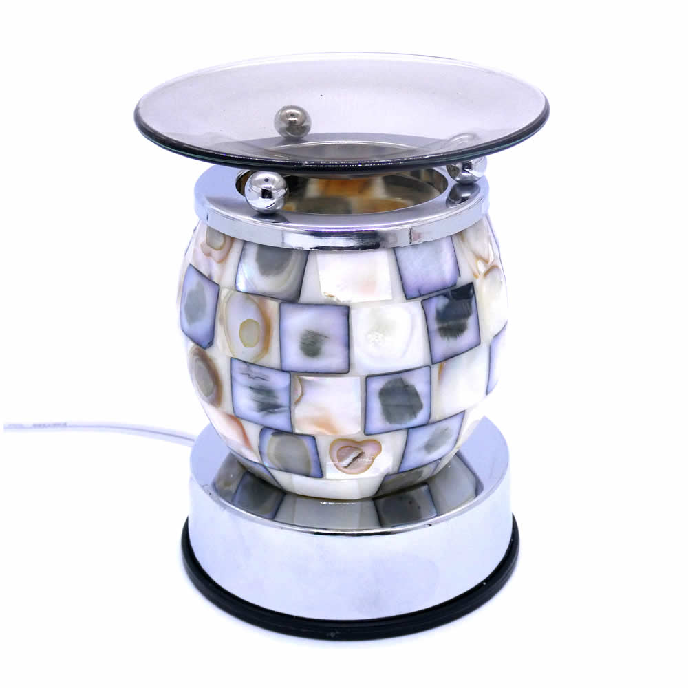 Mother of Pearl Design Touch Activation Warmer Diffuser - Click Image to Close