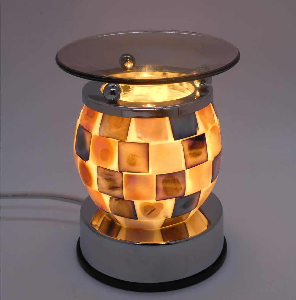 Mother of Pearl Design Touch Activation Warmer Diffuser - Click Image to Close
