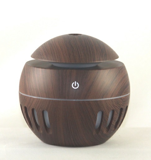 Color Changing Ultrasonic Diffuser - Tan Wood Design - Click Image to Close