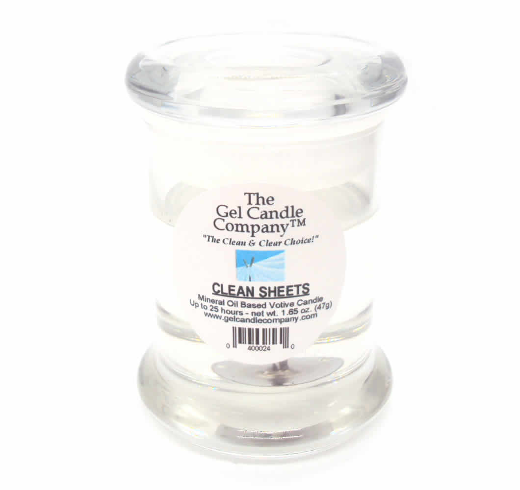 Clean Sheets Scented Gel Candle Votive - Click Image to Close