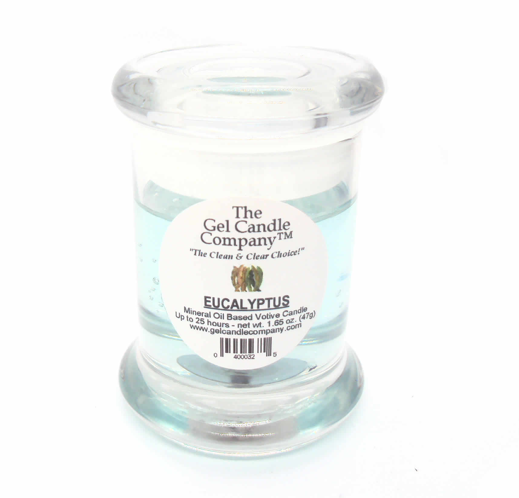 Eucalyptus Scented Gel Candle Votive - Click Image to Close