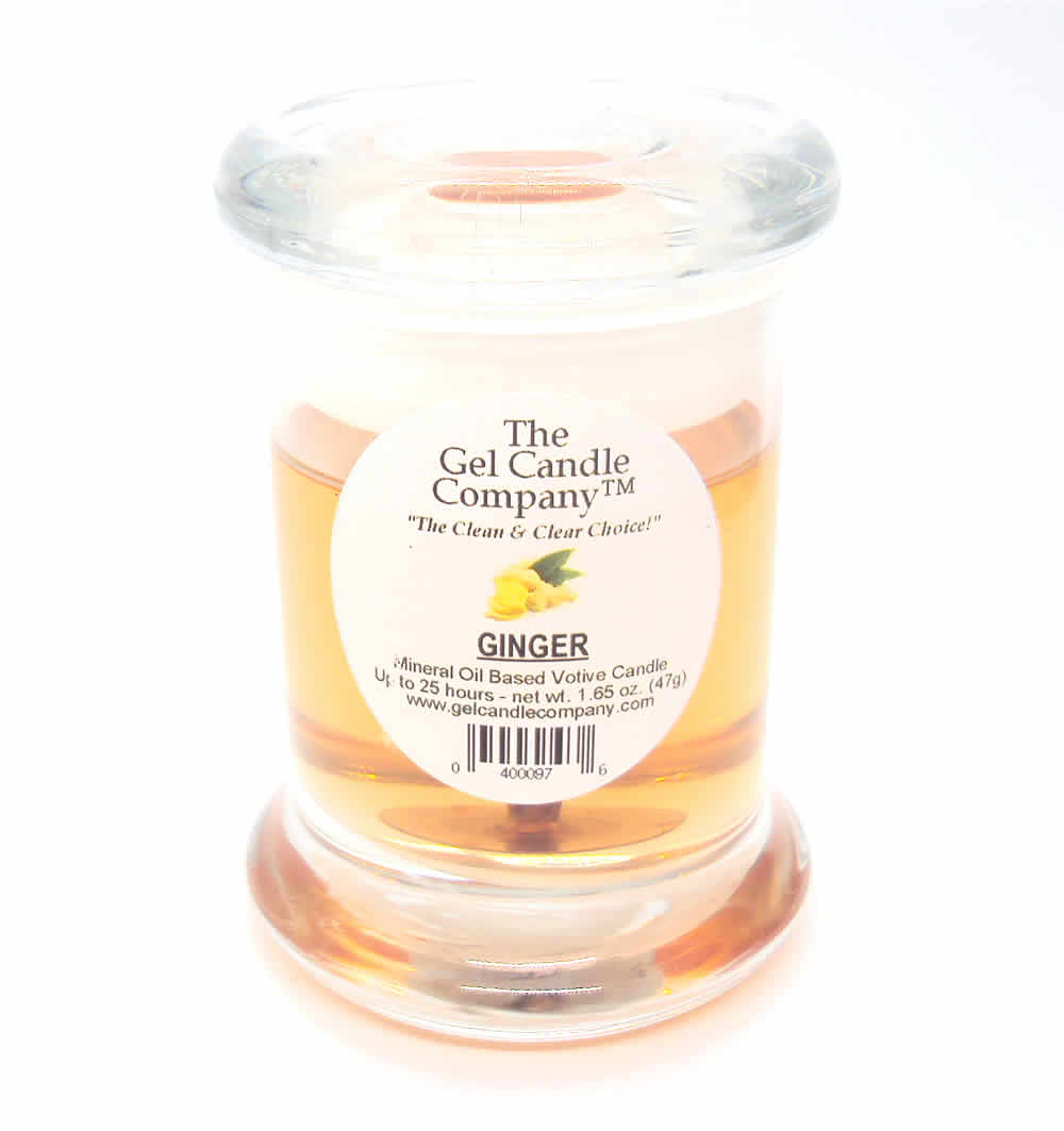 Ginger Scented Gel Candle Votive - Click Image to Close