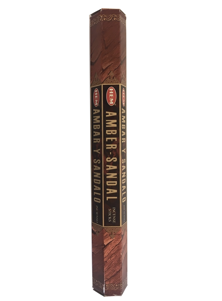 Amber Sandal Incense - 20 sticks - Click Image to Close