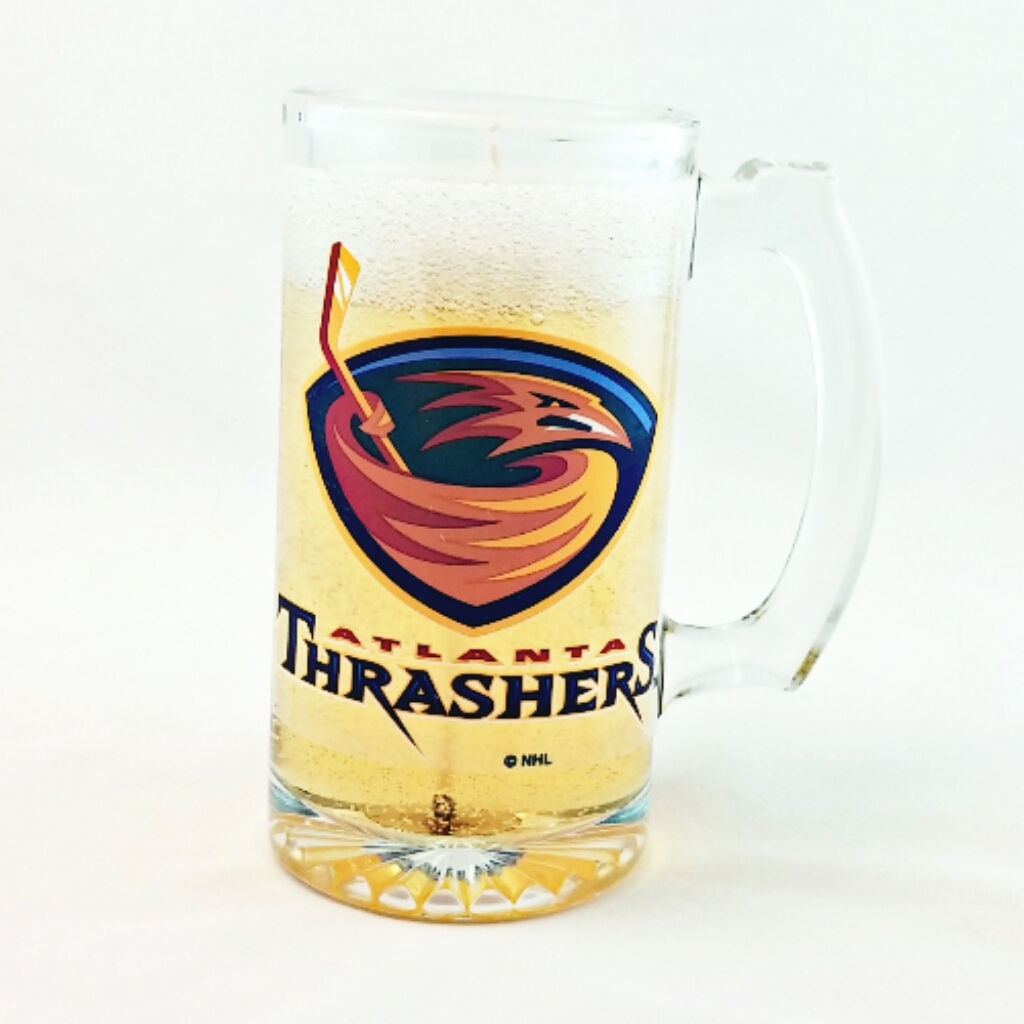Atlanta Thrashers Beer Gel Candle - Click Image to Close