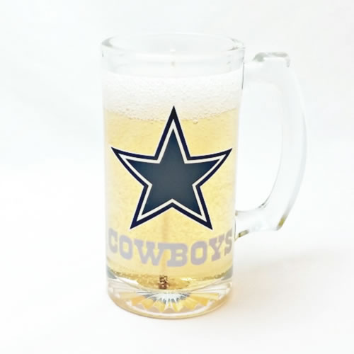 Dallas Cowboys Beer Gel Candle - Click Image to Close