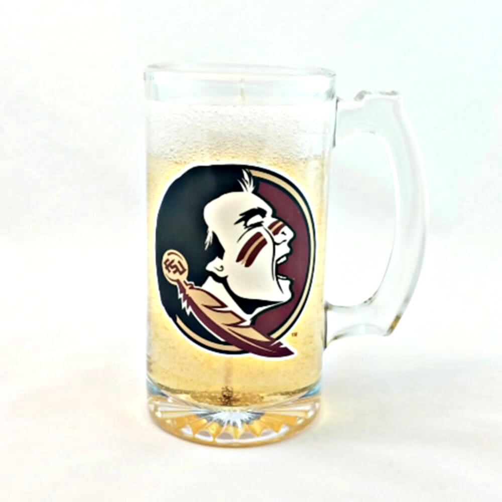 Florida State Seminoles Beer Gel Candle - Click Image to Close