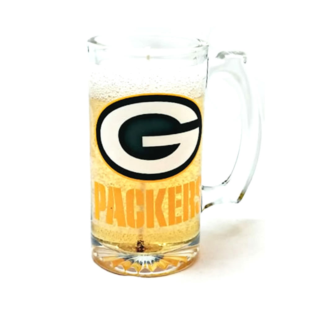 Green Bay Packers Beer Candle - Click Image to Close