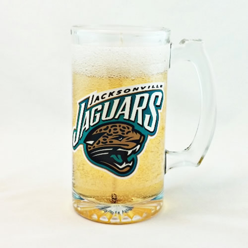 Jacksonville Jaguars Beer Gel Candle - Click Image to Close