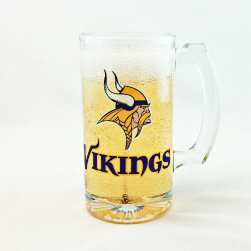 Minnesota Vikings Beer Gel Candle - Click Image to Close