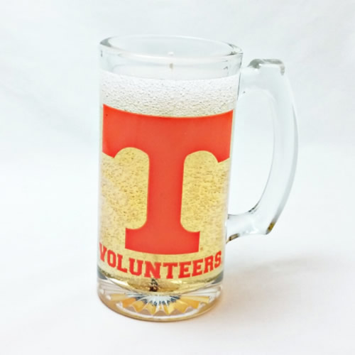 Tennessee Volunteers Beer Gel Candle - Click Image to Close