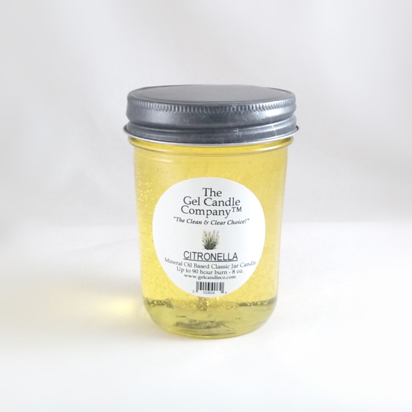 Citronella 90 Hour Gel Candle Classic Jar - Click Image to Close