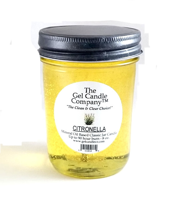 Citronella 90 Hour Gel Candle Classic Jar - Click Image to Close