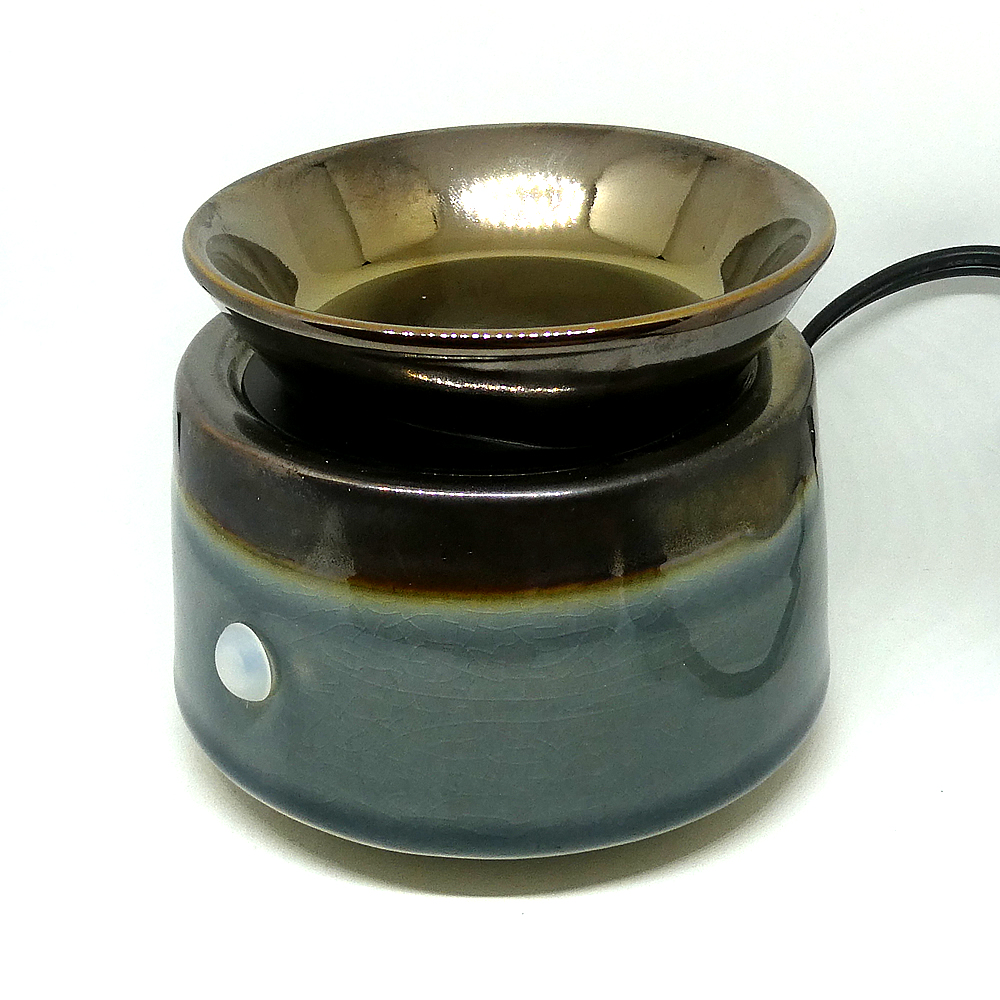 Copper & Sage Ceramic Electric Oil And Melt Warmer With Dish